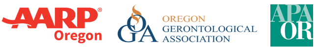 Logos of AARP, OGA, and OAPA